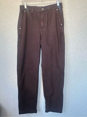 Cotton On Baggy Carpenter Jeans Brown Relaxed Straight Leg Pants Size 28